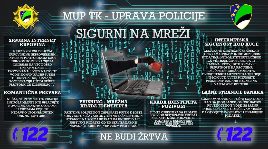 Plakat sigurni na mrezi