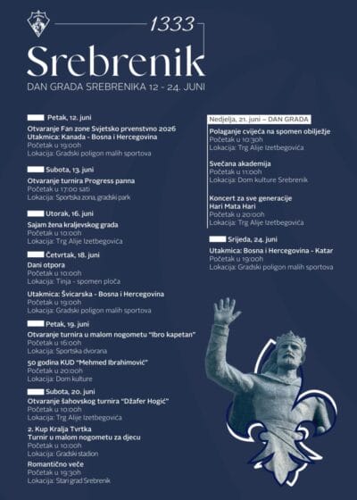 Program obilježavanja 21. juna – Dana grada Srebrenik
